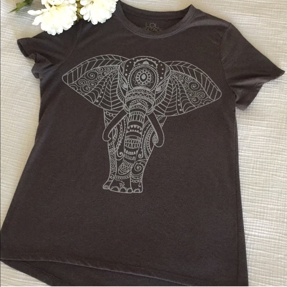 Elephant tee size large